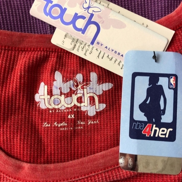 NBA Toronto Raptors womans thermal top plus size 4x Touch by Alyssa Milano - Picture 3 of 5